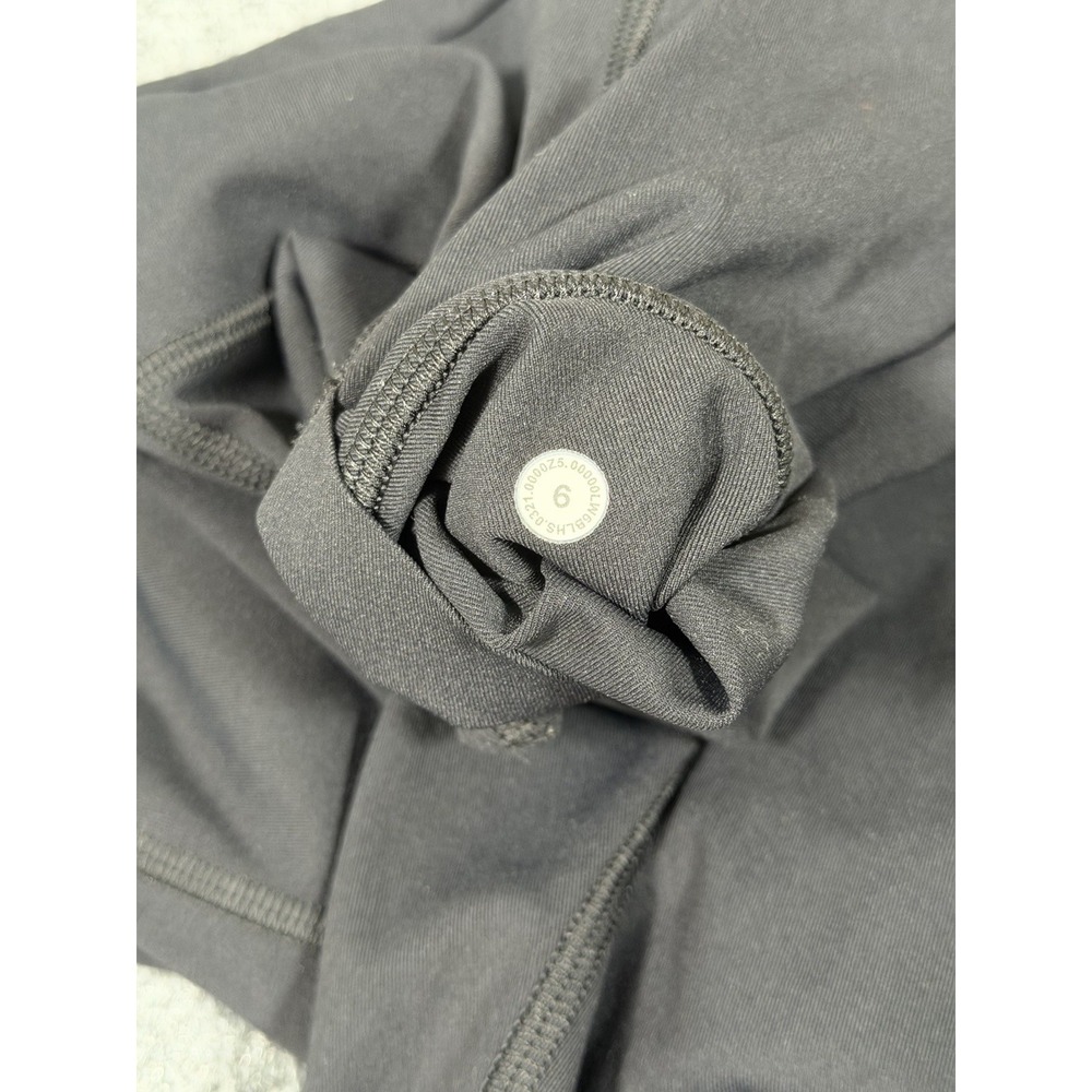 Lululemon Swift Speed High-Rise Crop Leggings Womens 6 Black 21" Running Pockets - Picture 9 of 16